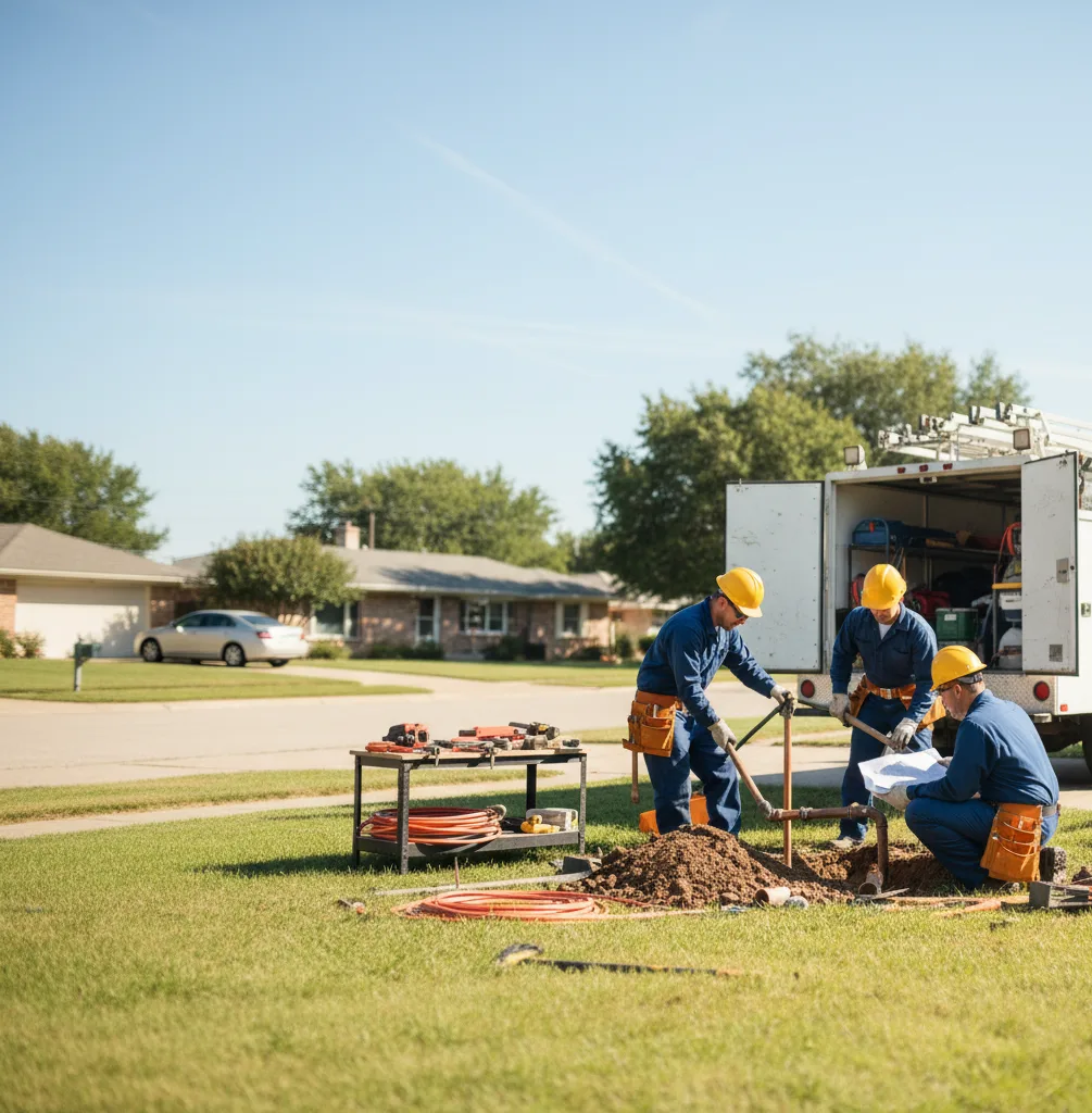 Sewer Line Repair in Cookville, TX